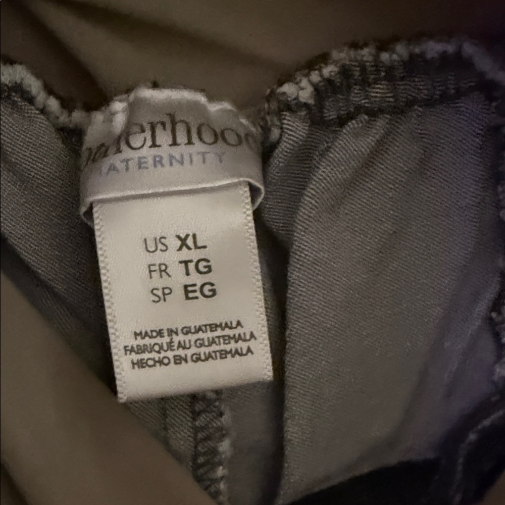 Motherhood Maternity Charcoal Gray Maternity Top